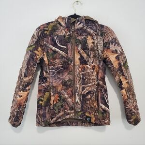 Youth Size XL True Timber Silent Camouflage Hooded Jacket Coat